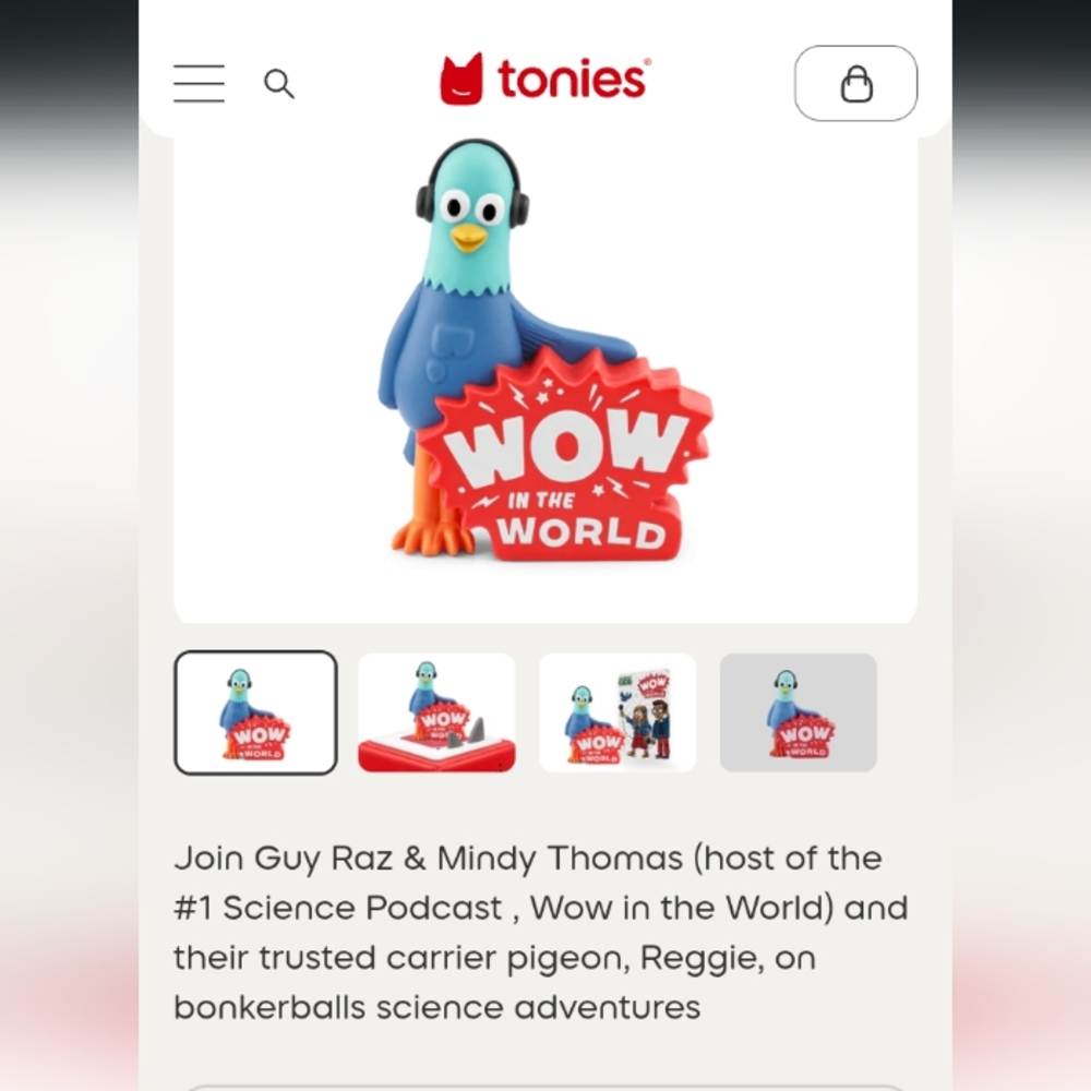TONIES REGGIE AUDIO PLAY CHARACTER FOR THE TONIE BOX 5+ - Picture 9 of 9